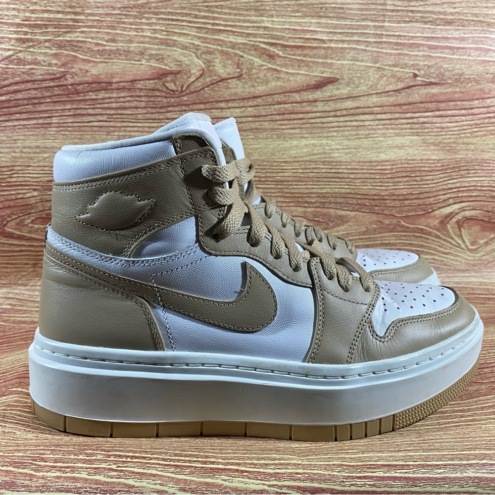 Jordan 1 High Elevate Desert Platform Sneakers 9.5 - Picture 4 of 9